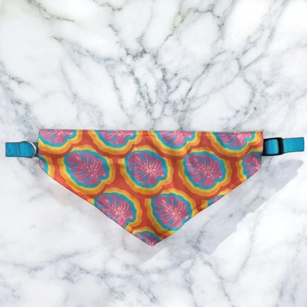 DOG Bandana - Tropical Monstera - Size L Large